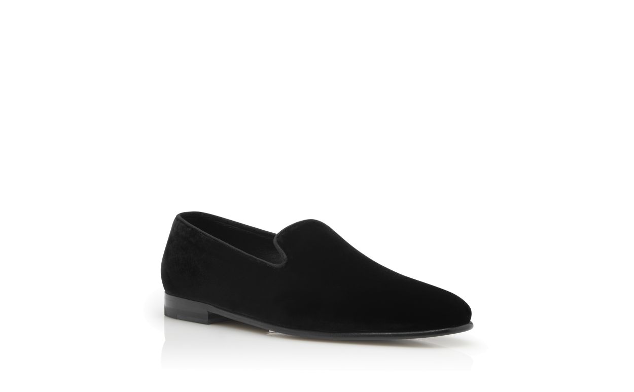 Mocassins en velours noir