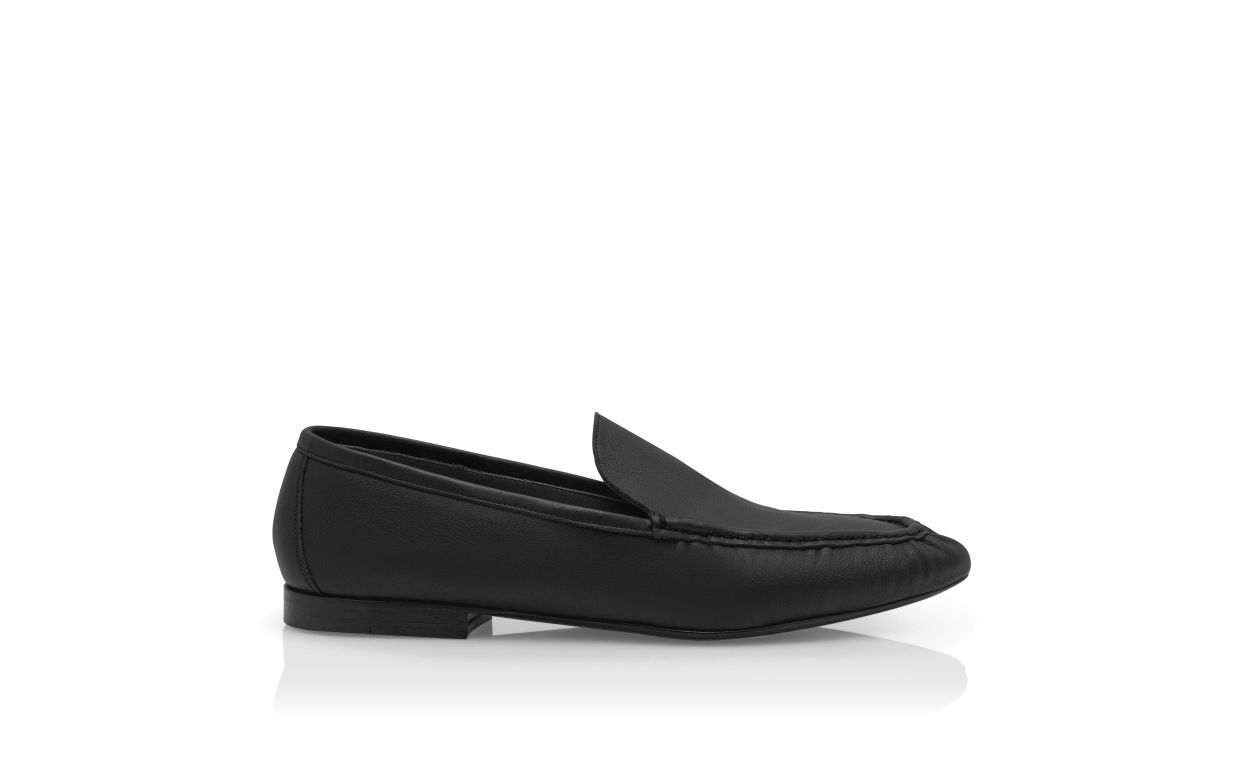 Mocassins en cuir de veau noir