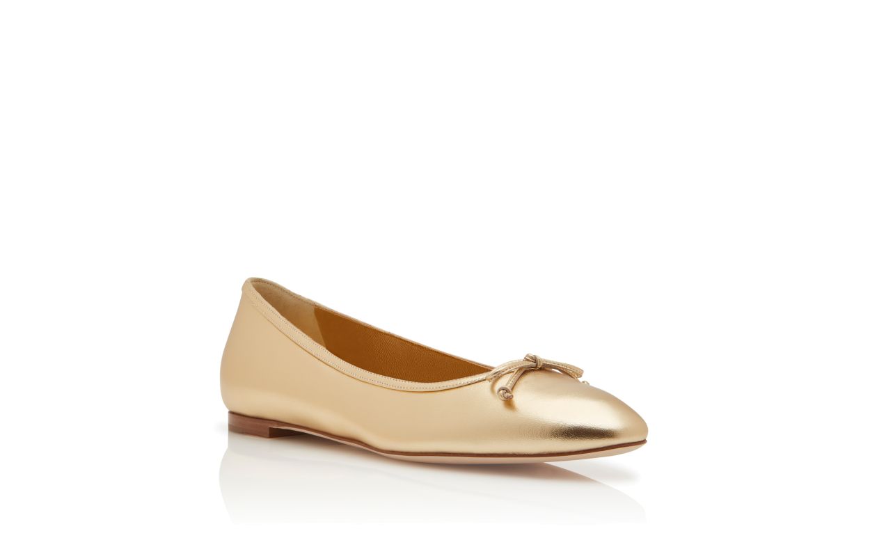 Mocassins en cuir de nappa dor
