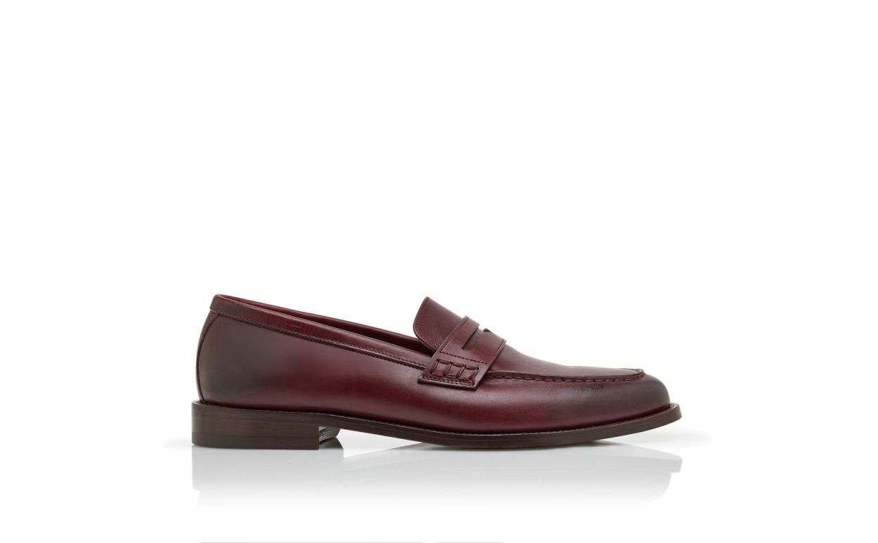 Mocassins en cuir de veau brun