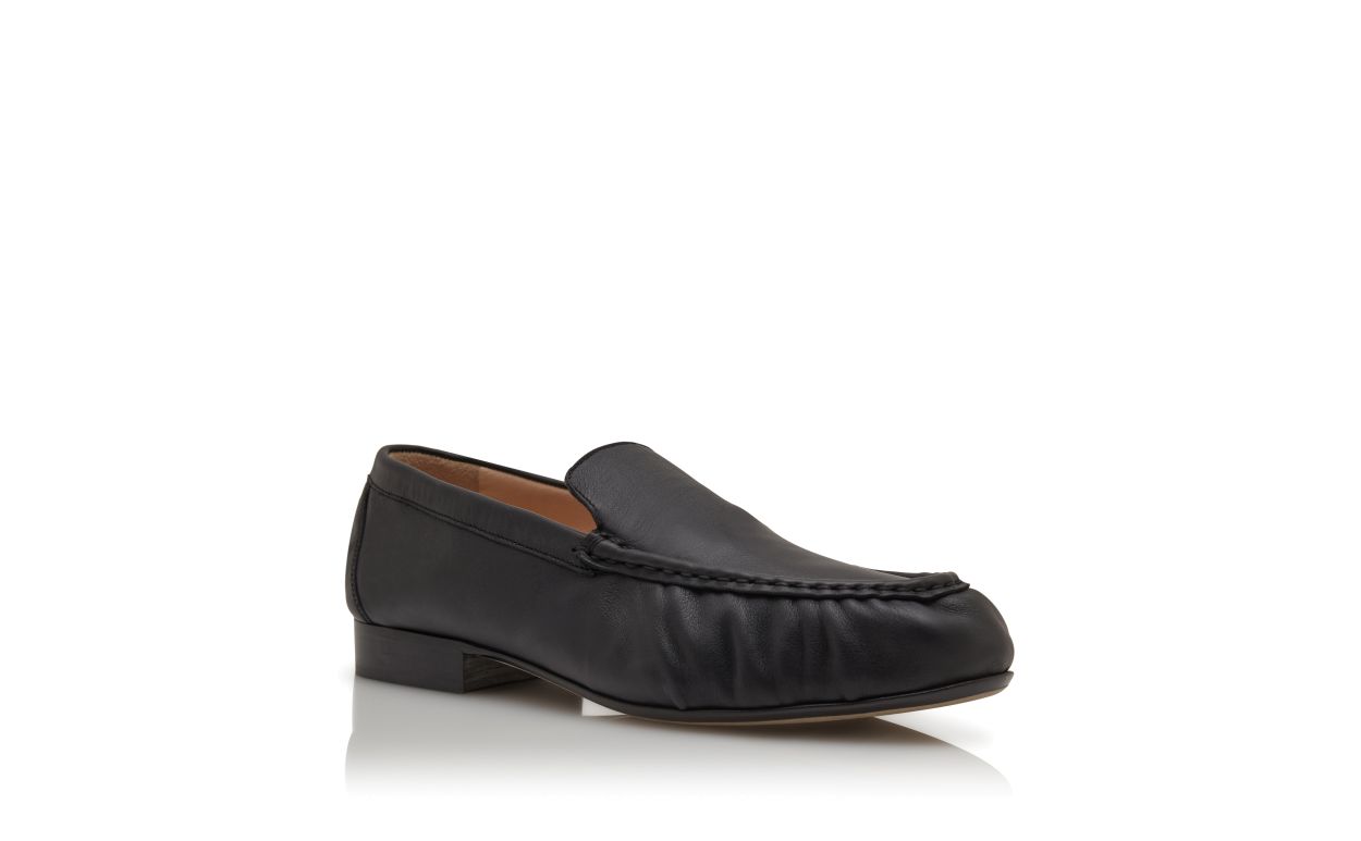 Mocassins en cuir de veau noir