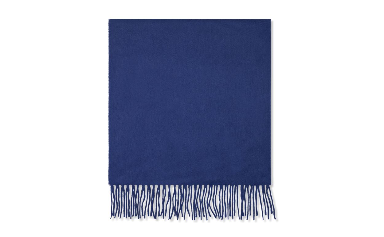 Echarpe en cachemire bleue
