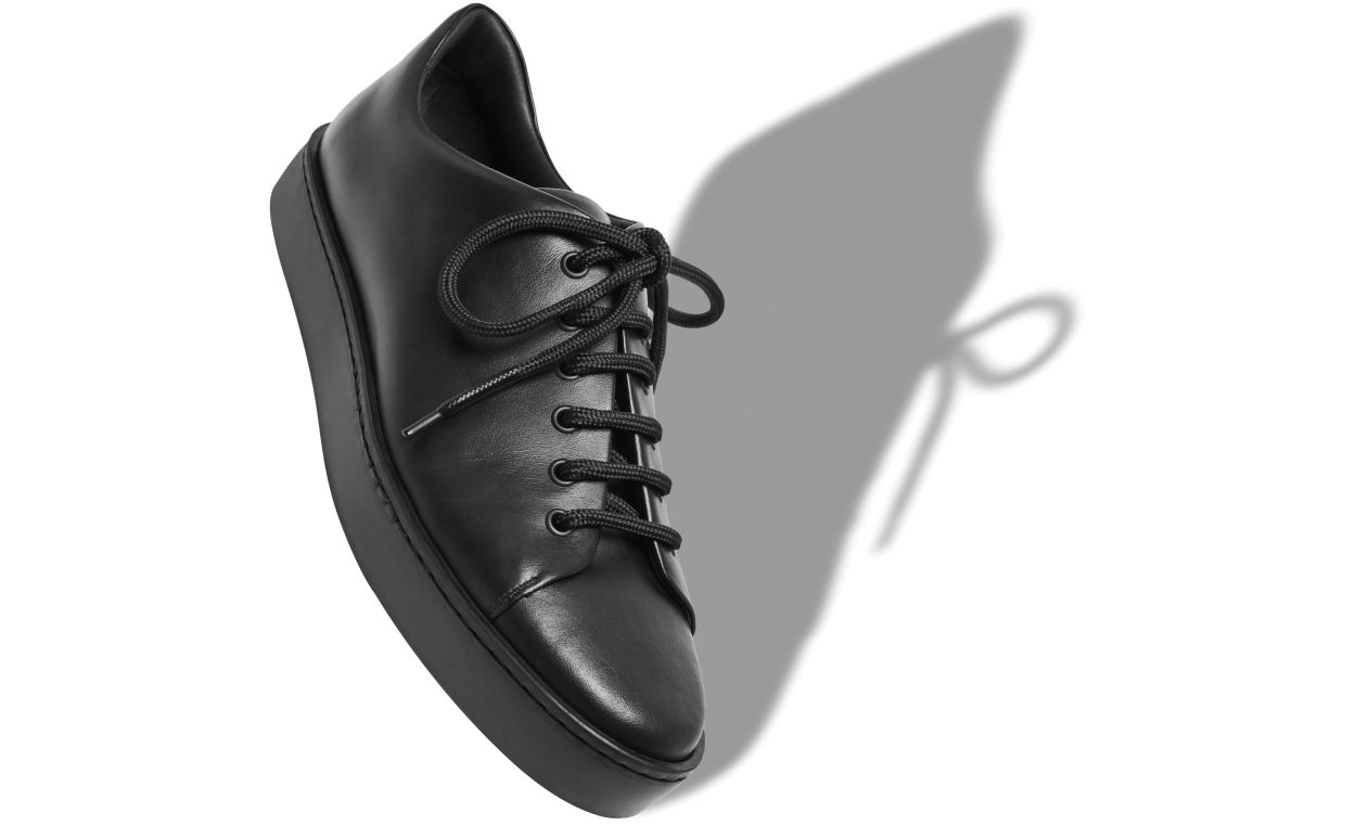 Chaussures de ville en cuir de veau noir