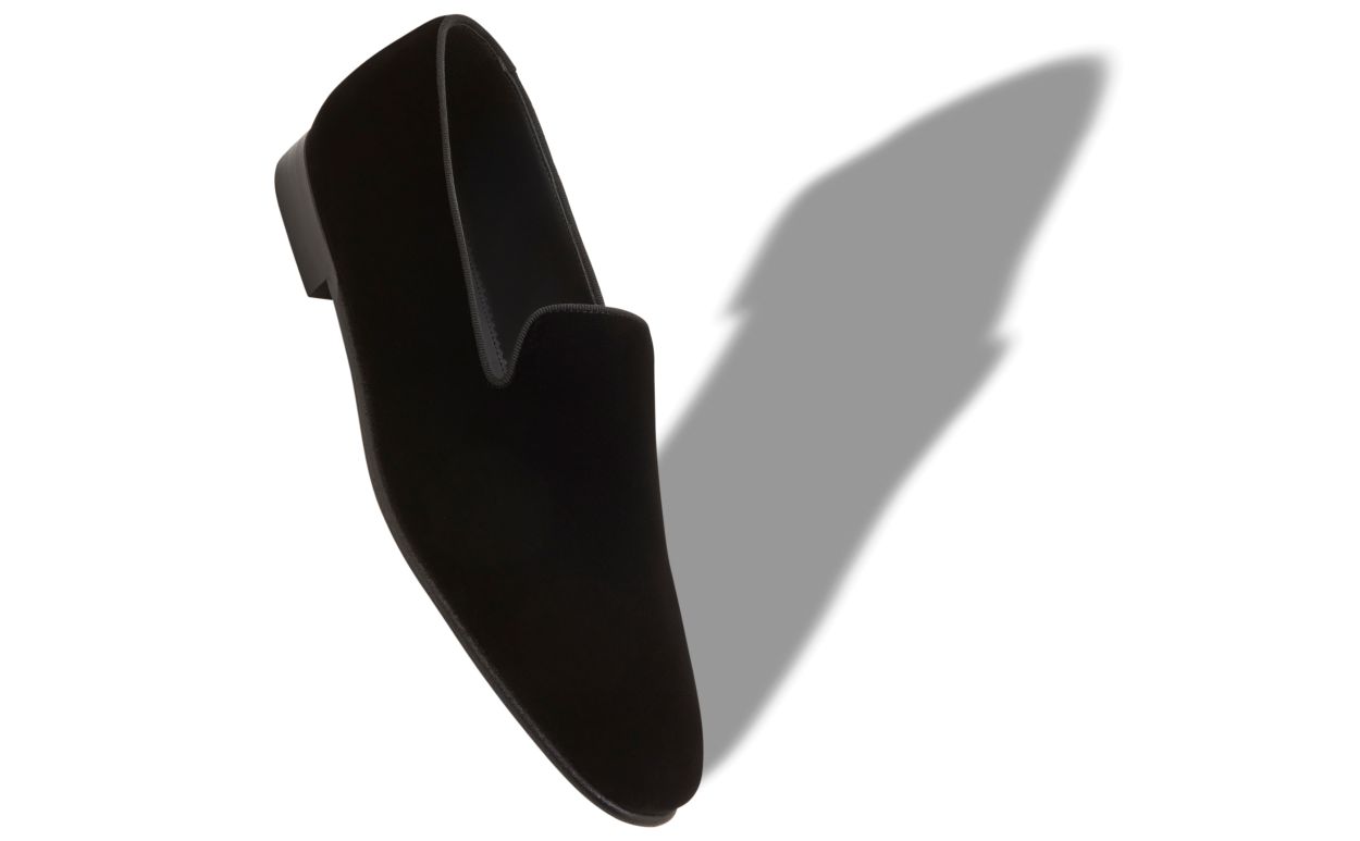 Mocassins en velours noir
