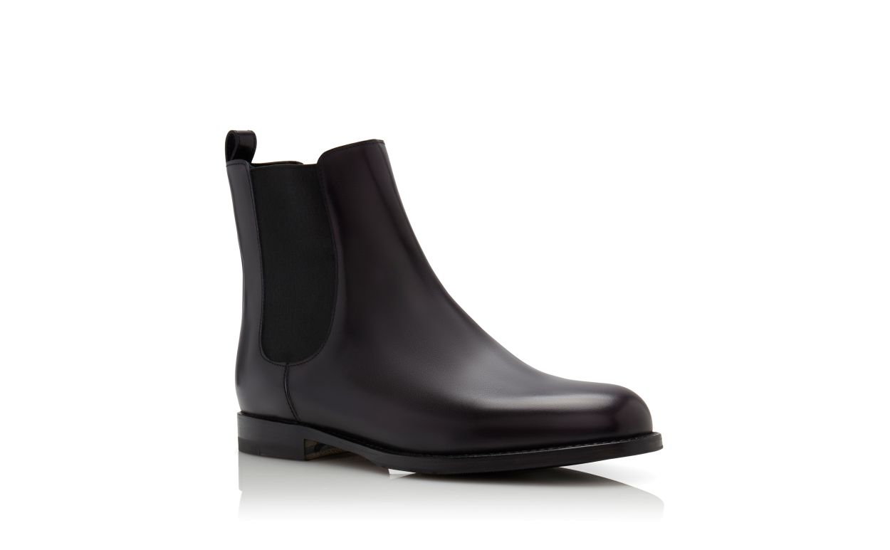 Bottes Chelsea en cuir de veau noir