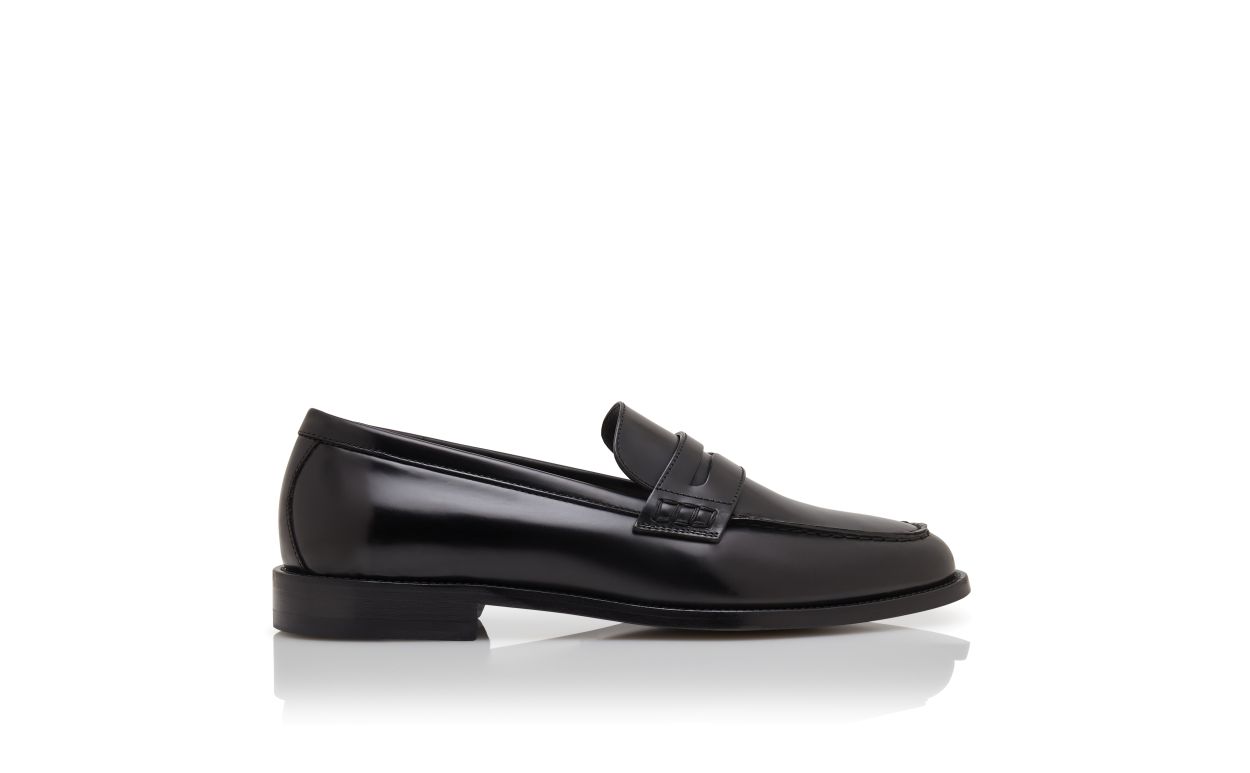 Mocassins en cuir de veau noir