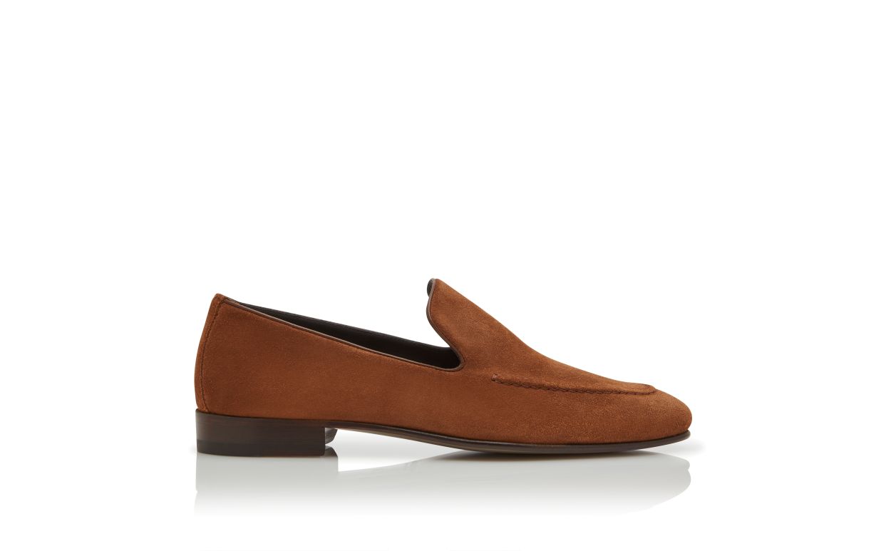 Mocassins en daim brun