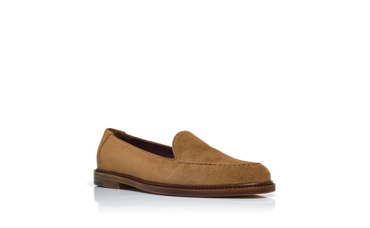 Mocassins en daim de veau brun