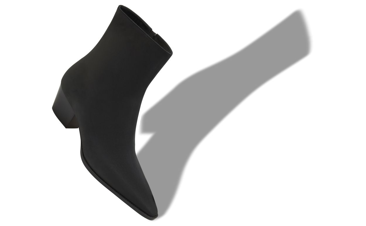 Bottines cheville en daim noir
