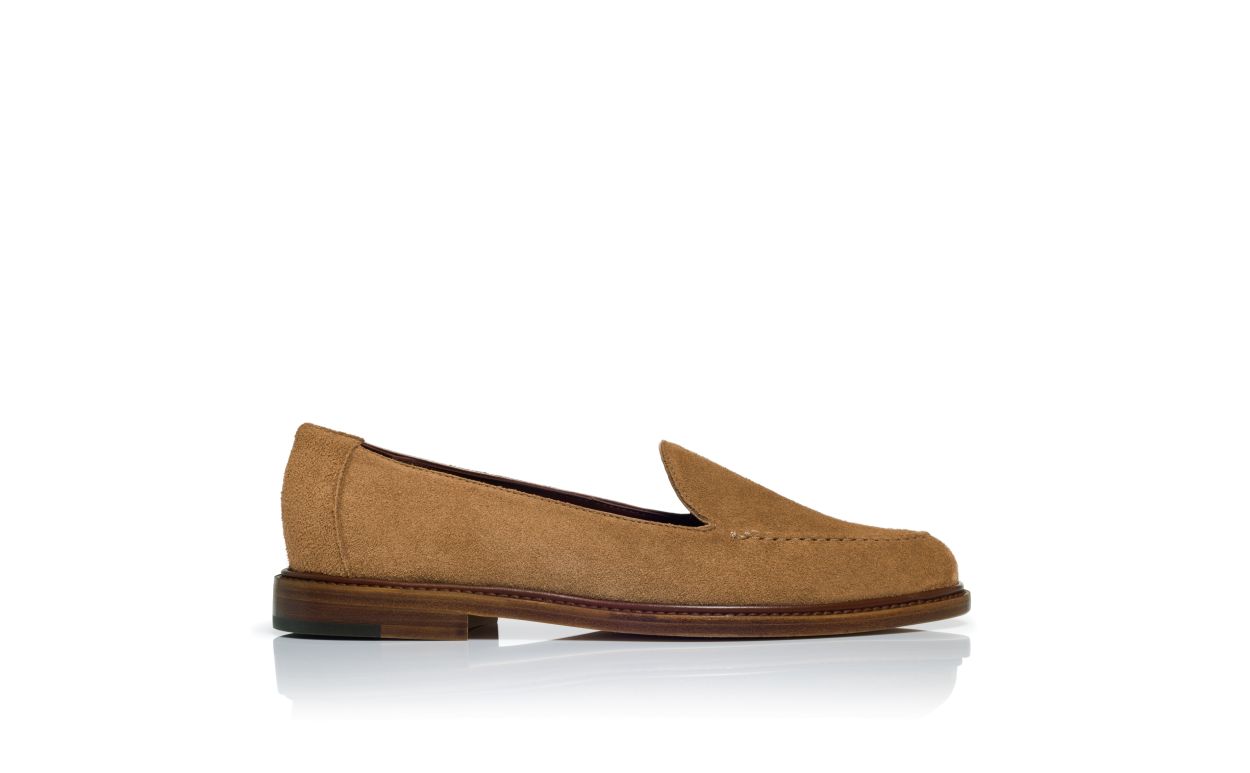 Mocassins en daim de veau brun