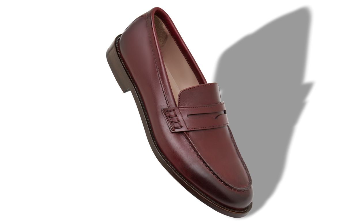 Mocassins en cuir de veau brun