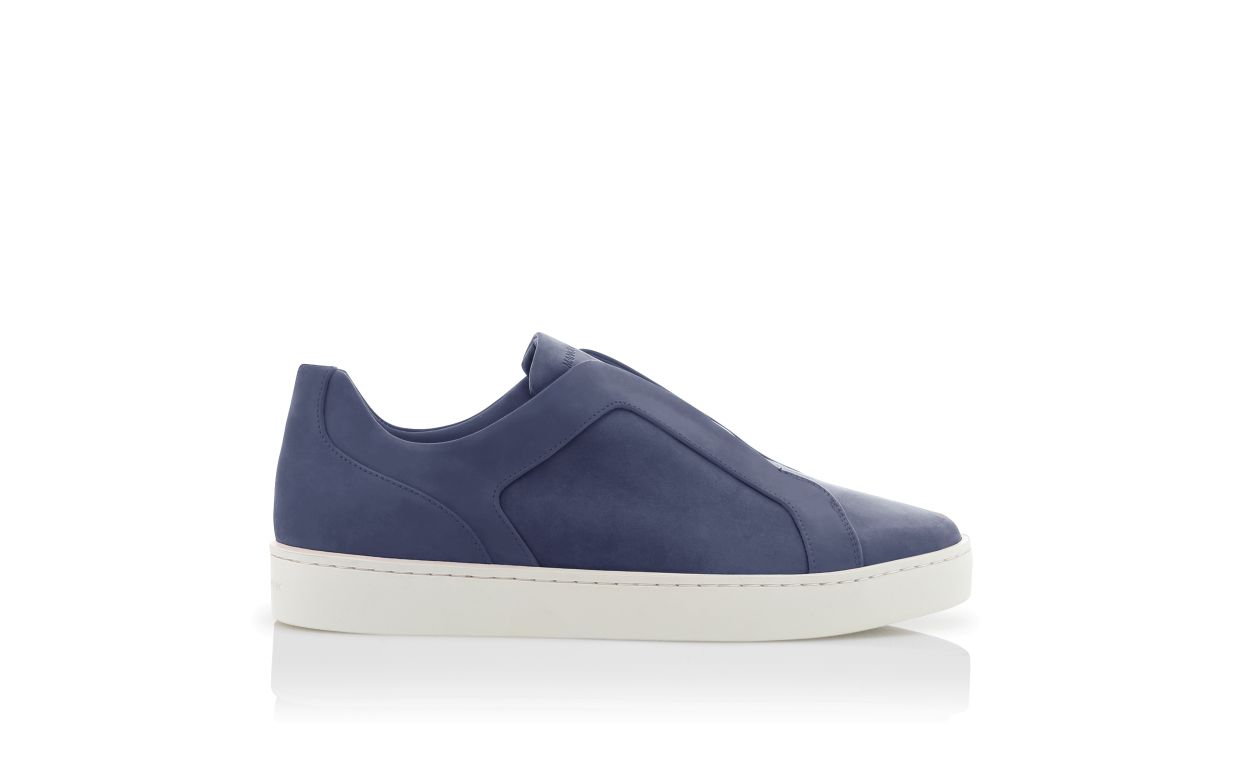Chaussures de ville en cuir de veau bleu marine