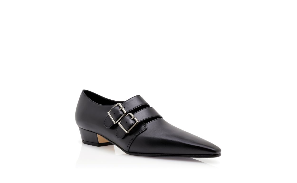 Botines en cuir de veau noir