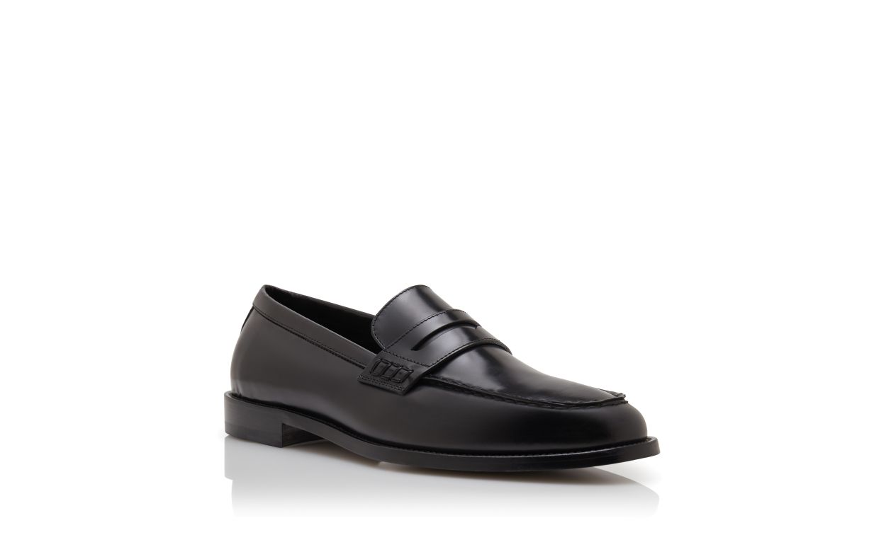 Mocassins en cuir de veau noir